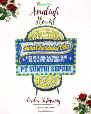 Papan Bunga Duka di Koto Padang